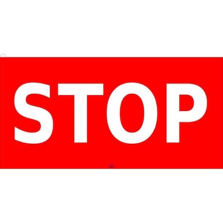 Pristine Products STOP Floor Sign, .24'' x 48'' STSTOP4824